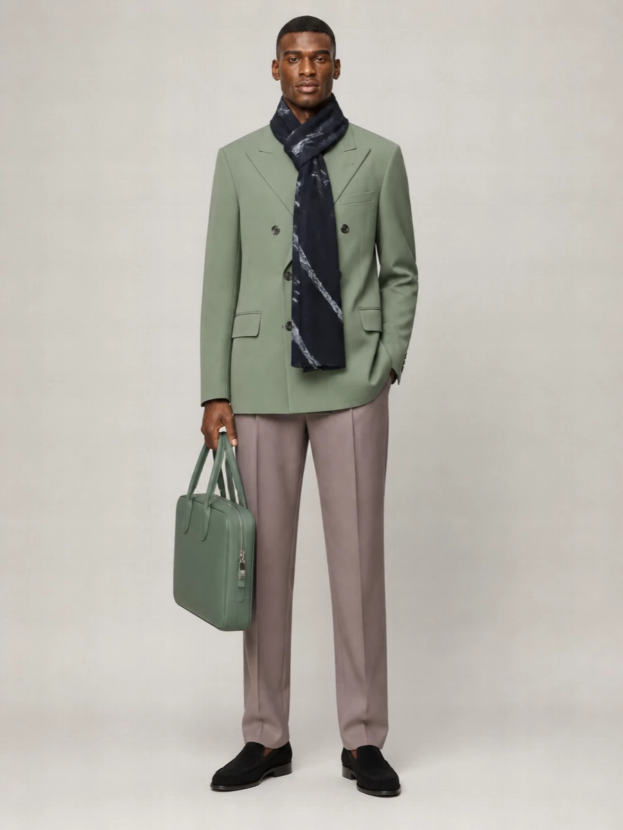 Dries Van Noten wool oversized double-breasted blazer