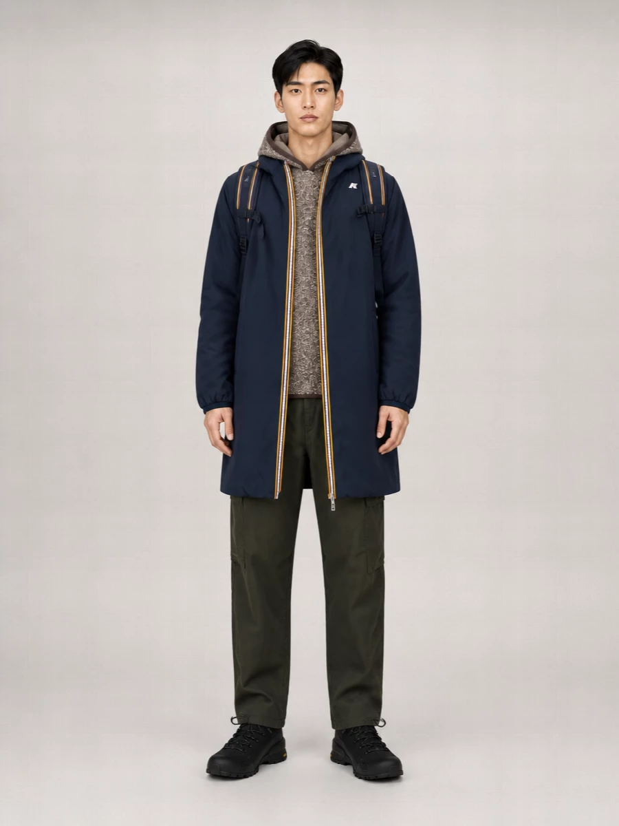 K-Way Hooded Waterproof Lightweight Jacket