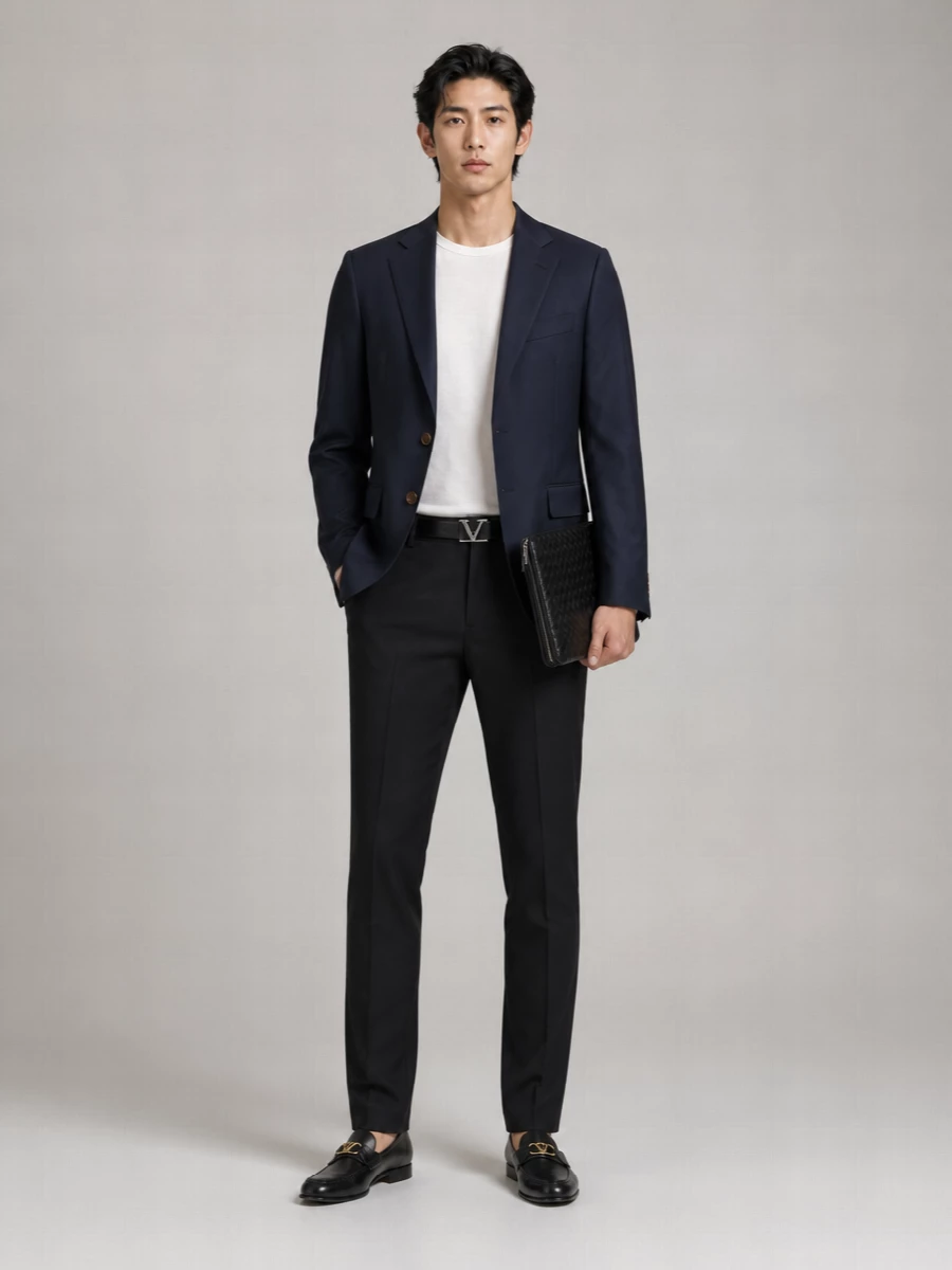 Vivienne Westwood Virgin Wool Slim Fit Single Breasted Blazer