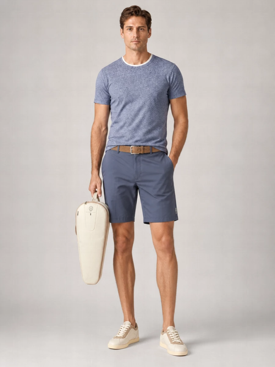 Brunello Cucinelli Linen Blend Regular Fit T-Shirt