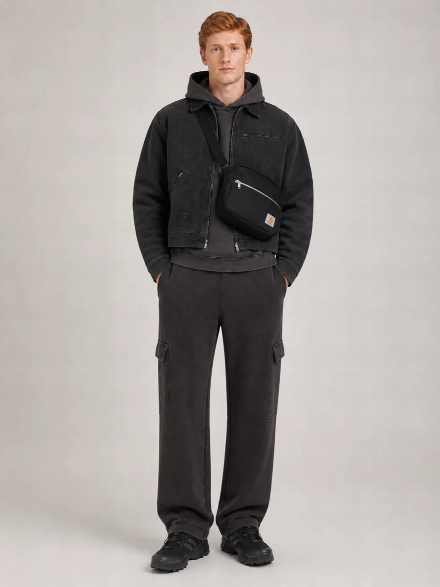 Represent Cotton Padded Regular-Fit Single-Breasted Jacket