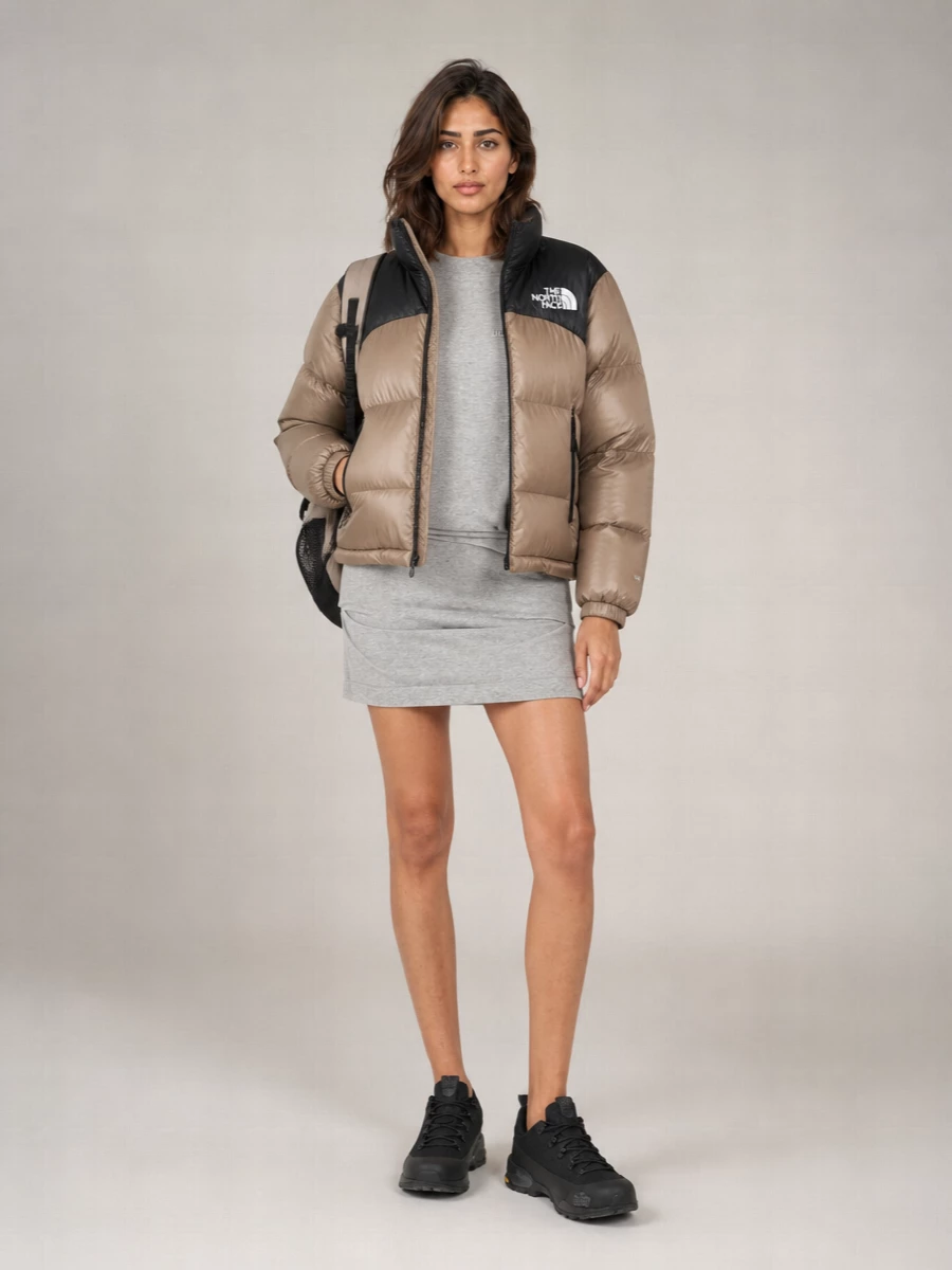 The North Face Reversible Quilted Down Puffer Jacket