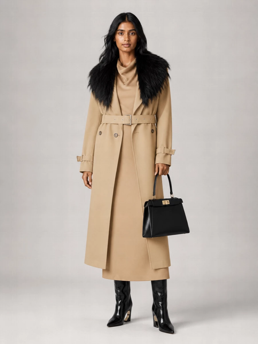 Fendi Peekaboo Medium Leather Shoulder Bag
