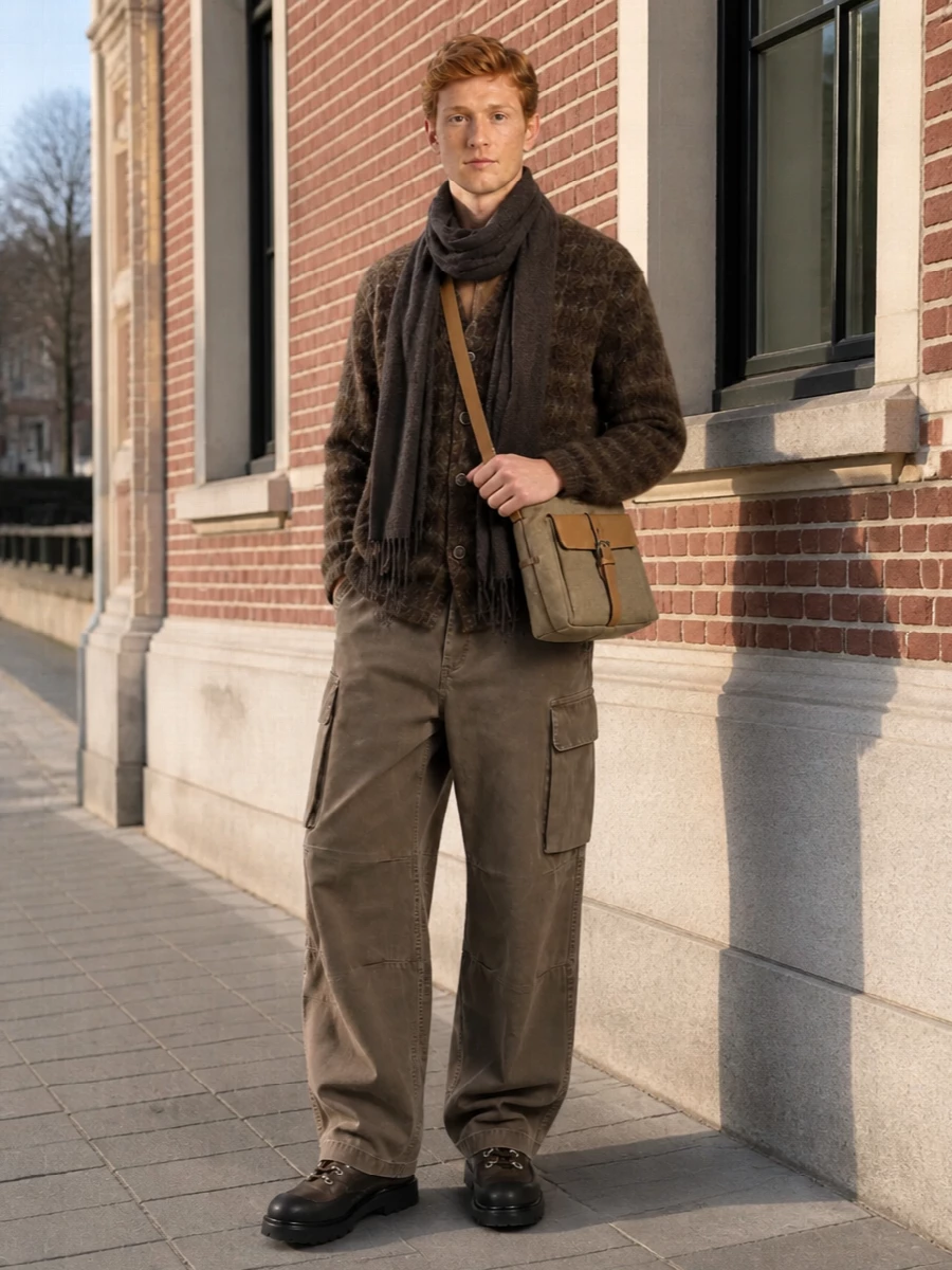 Our legacy cargo trousers cardigan hiking boots