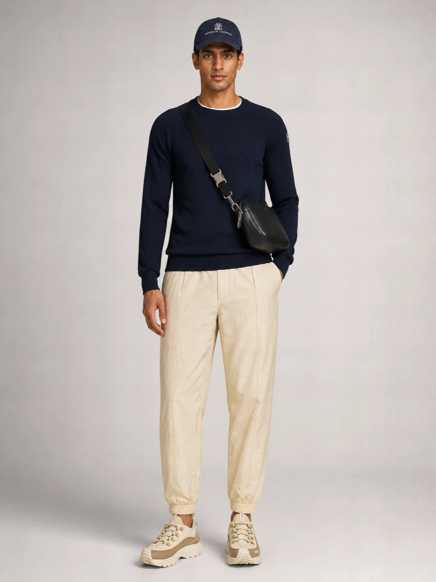 Moncler Polyester Low-Top Sneakers