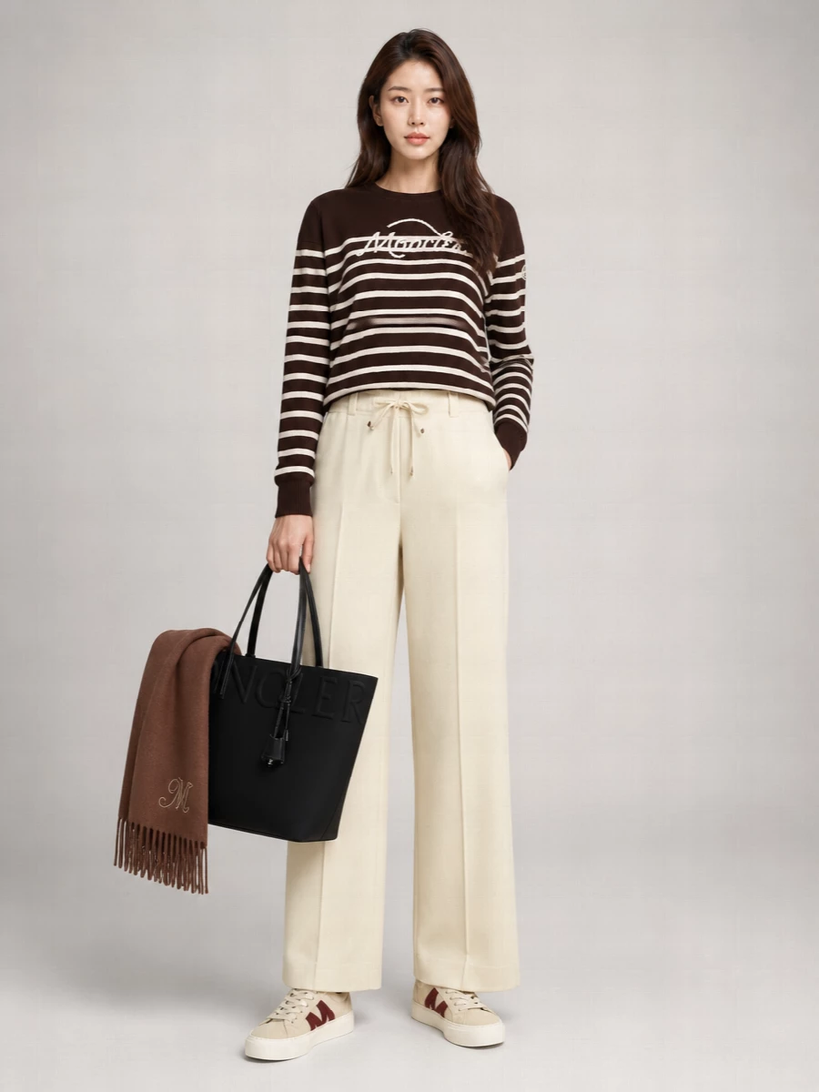 Moncler Virgin Wool Striped Sweater