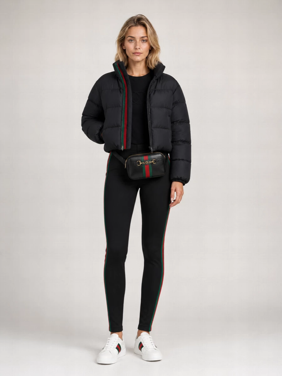 Gucci down cropped puffer jacket