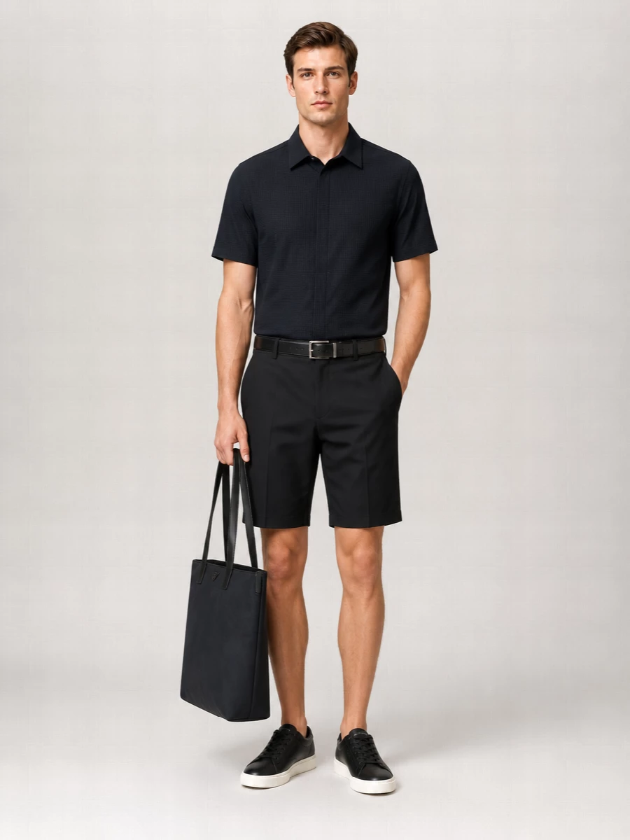 Emporio Armani Cotton Tailored Shorts
