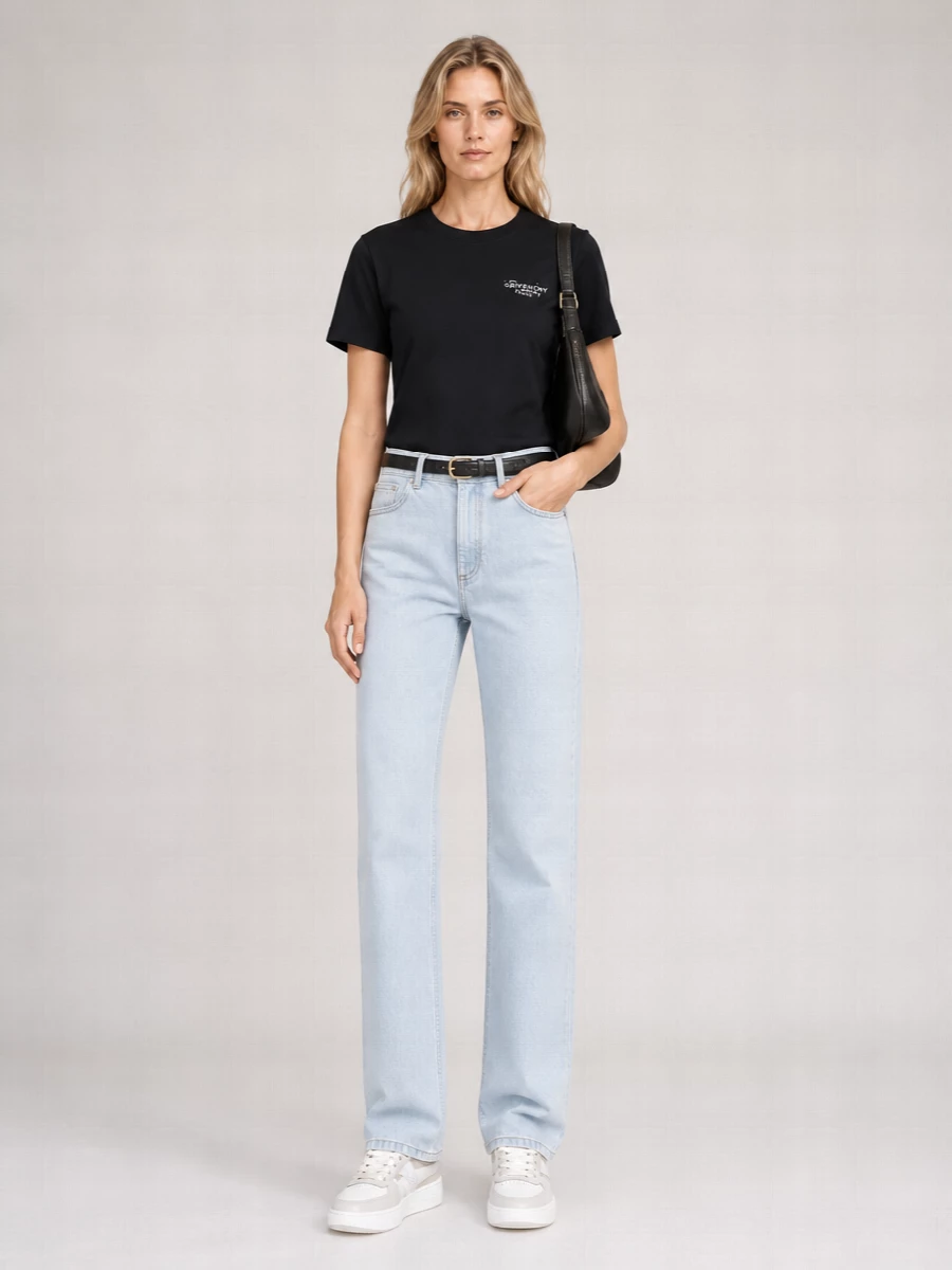 Givenchy Cotton Logo Print Crew Neck T-Shirt