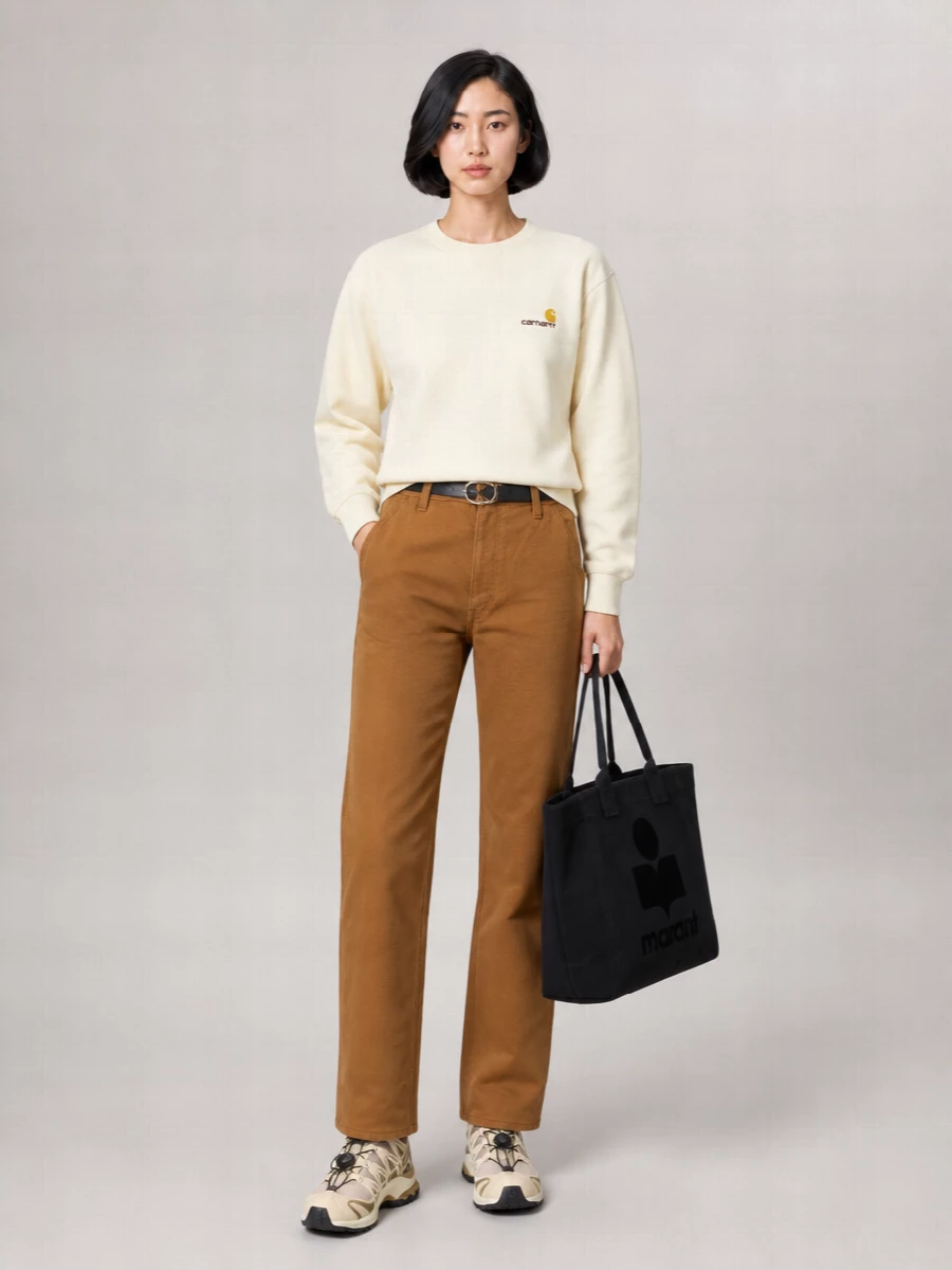 Carhartt Wip Organic Cotton Straight-Leg Trousers