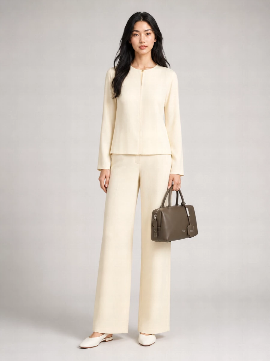 Max Mara Cotton Wide-Leg Pants