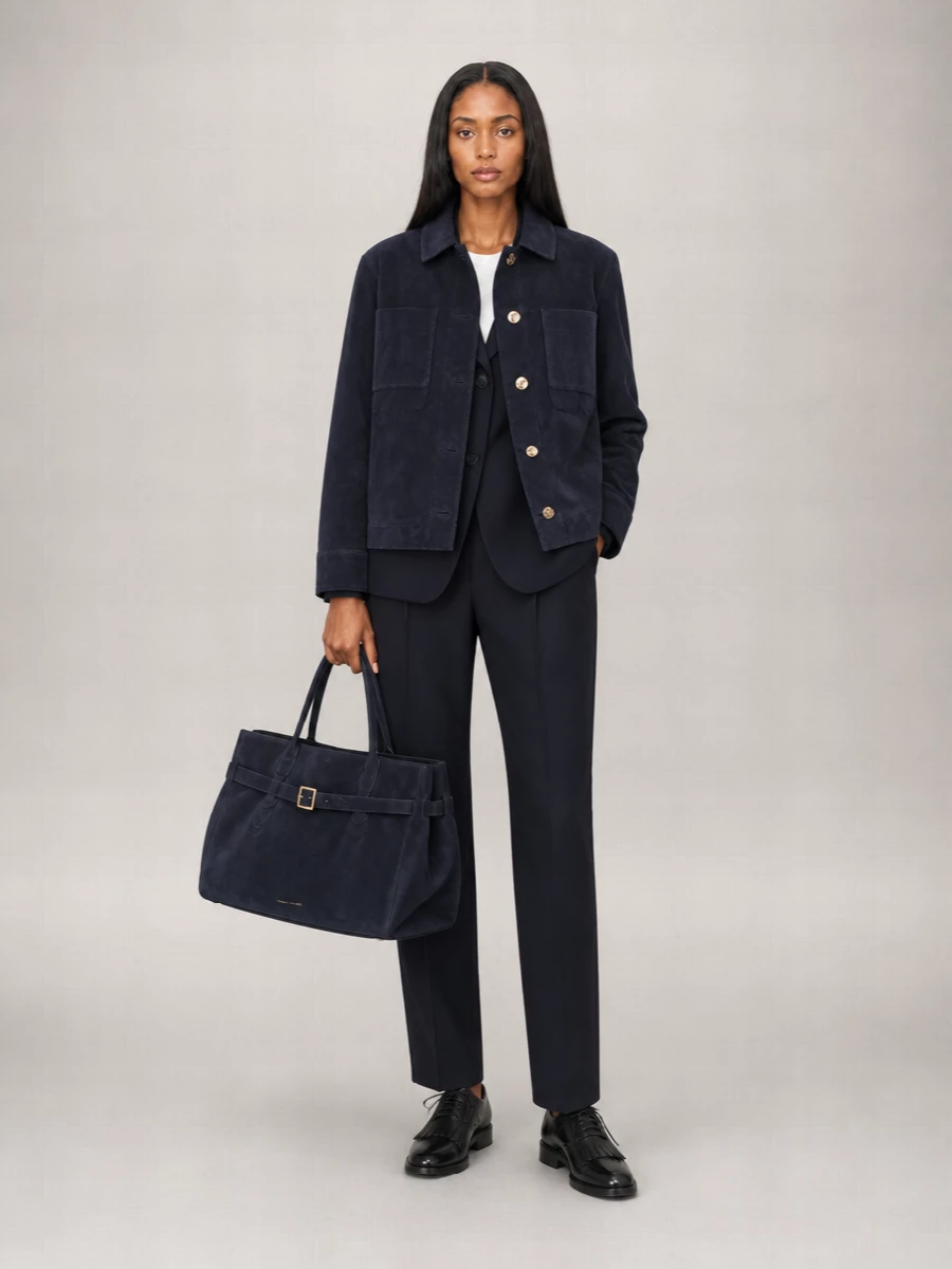 Manu Atelier Medium Calf Leather Tote Bag