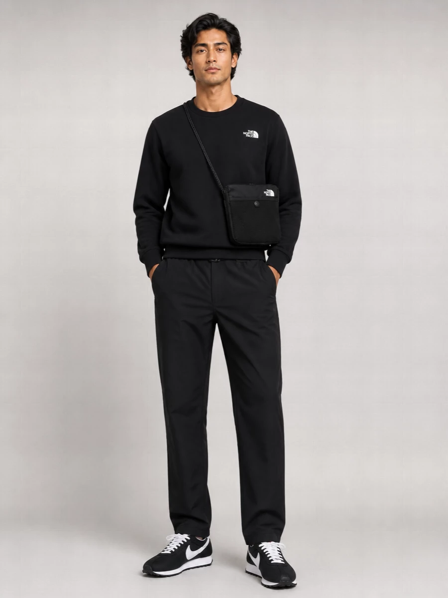 The North Face Cotton Fleece Logo-Print Crew-Neck Sweatshirt