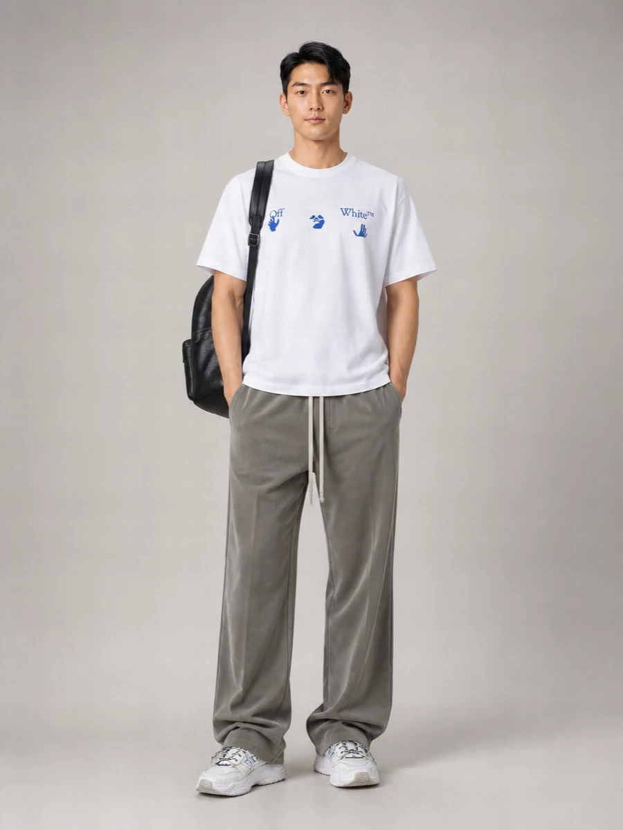 Balenciaga Leather Hamptons Low-Top Sneakers