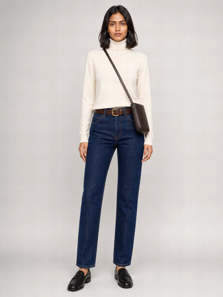 The Row Leather Park Crossbody Bag N/S