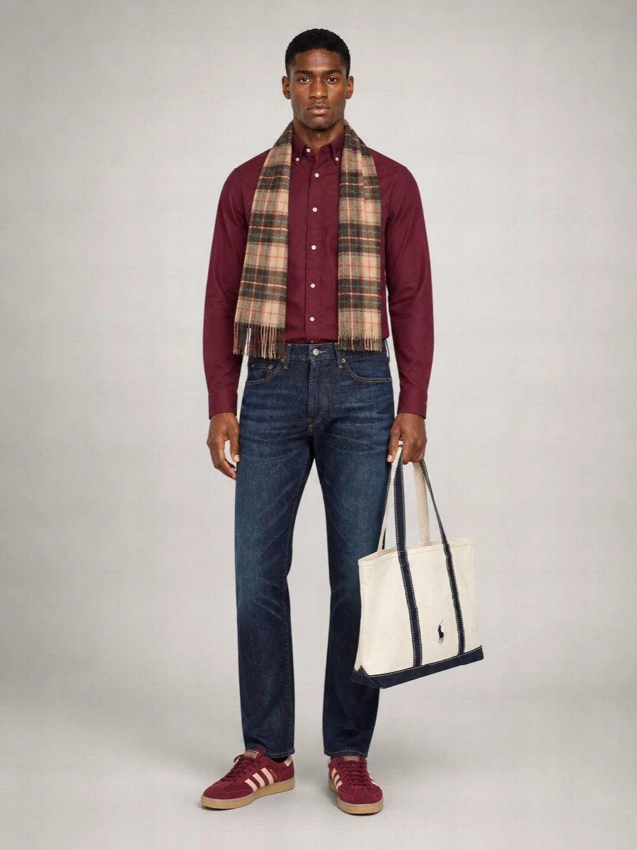 Beams Plus Cotton Oxford Shirt