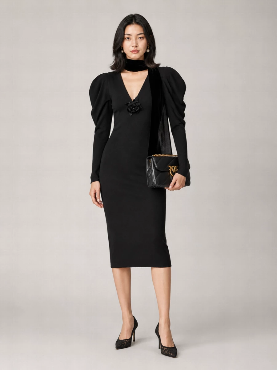 Blumarine wool knitted dress