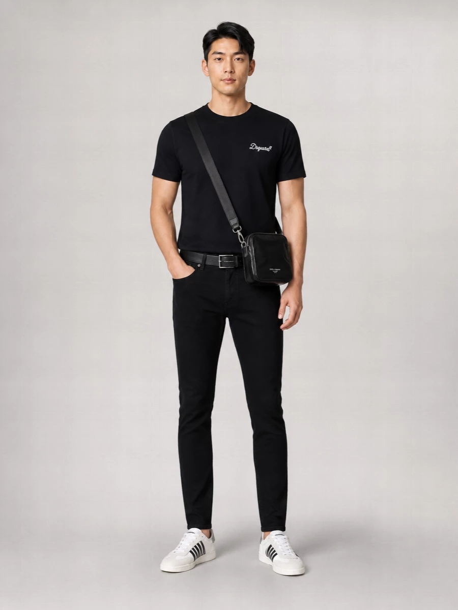 Dsquared2 Cotton Loose-Fit Logo-Embroidered T-Shirt