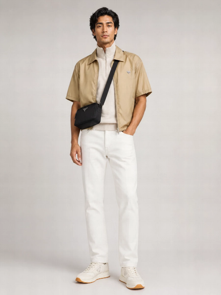Prada Recycled Nylon Shirt Jacket