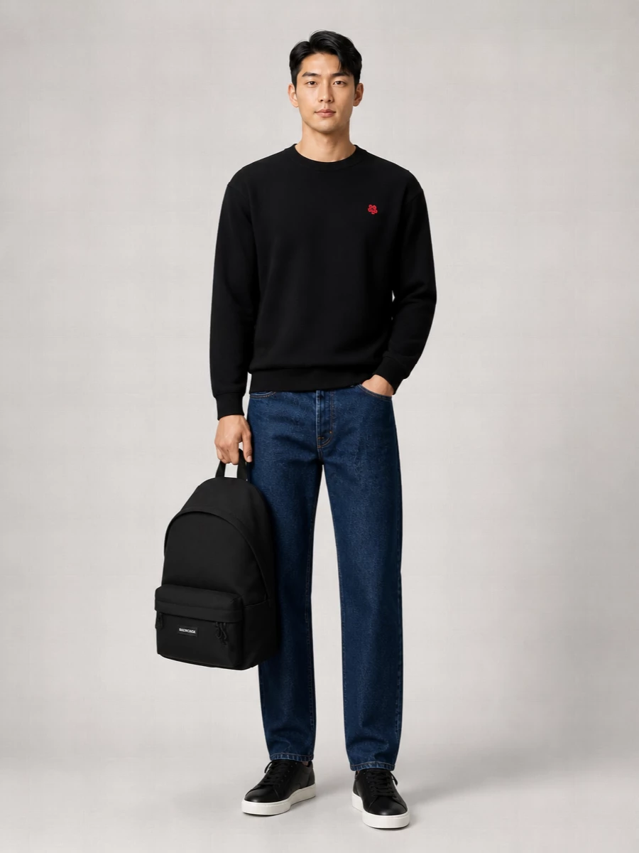 Kenzo Wool Ribbed Crewneck Sweater