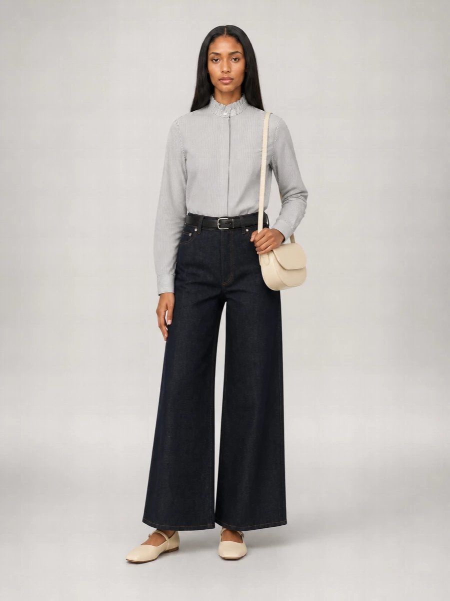 A.p.c. Denim Loose-Fit Wide-Leg Jeans
