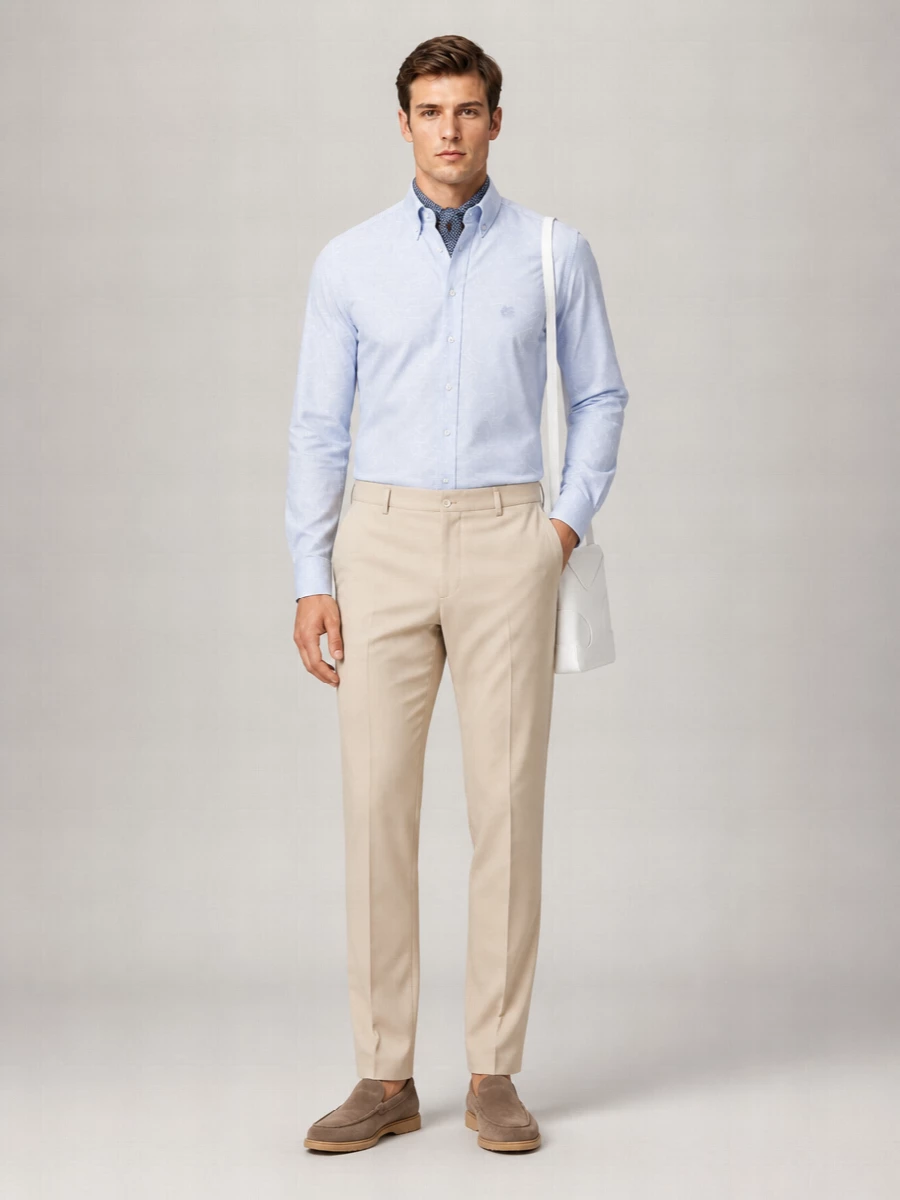 Etro Paisley Jacquard Cotton Regular-Fit Button-Down Shirt