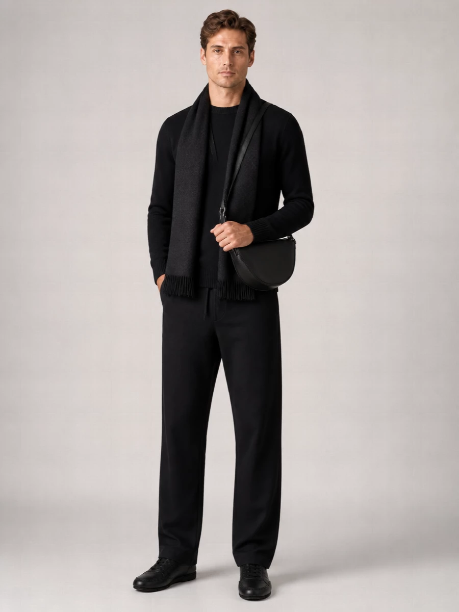 Fendi Cashmere Wool Jacquard Scarf
