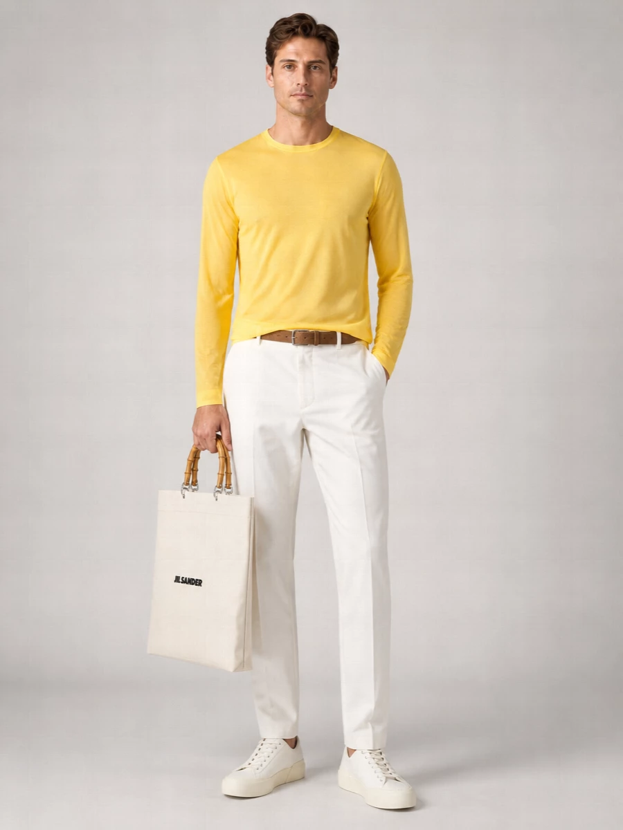 Jil Sander Crew-Neck Long-Sleeve T-Shirt