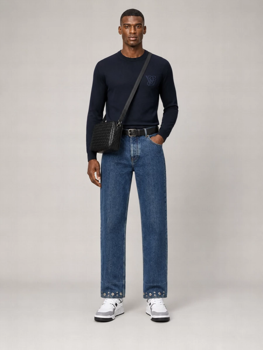 Valentino Garavani Denim High-Rise Straight-Leg Jeans
