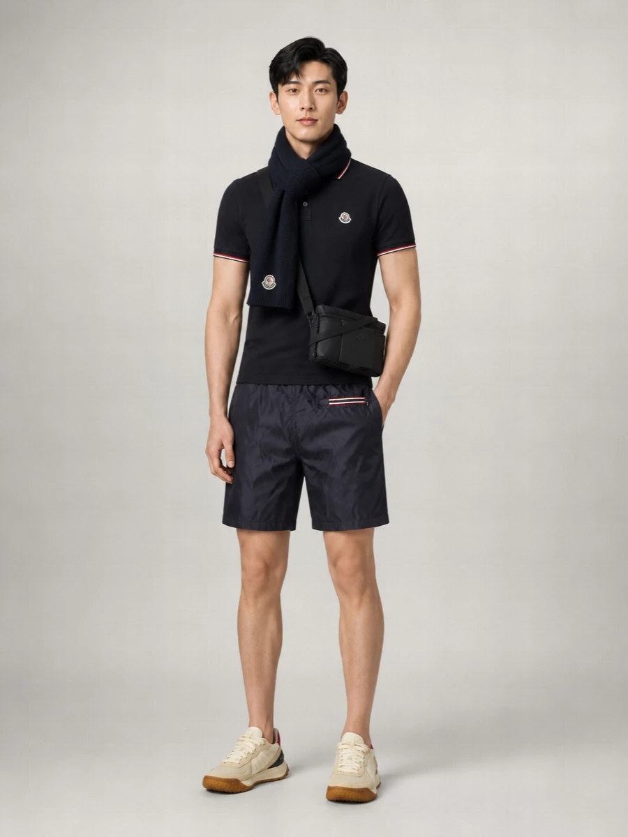 Moncler nylon swim shorts