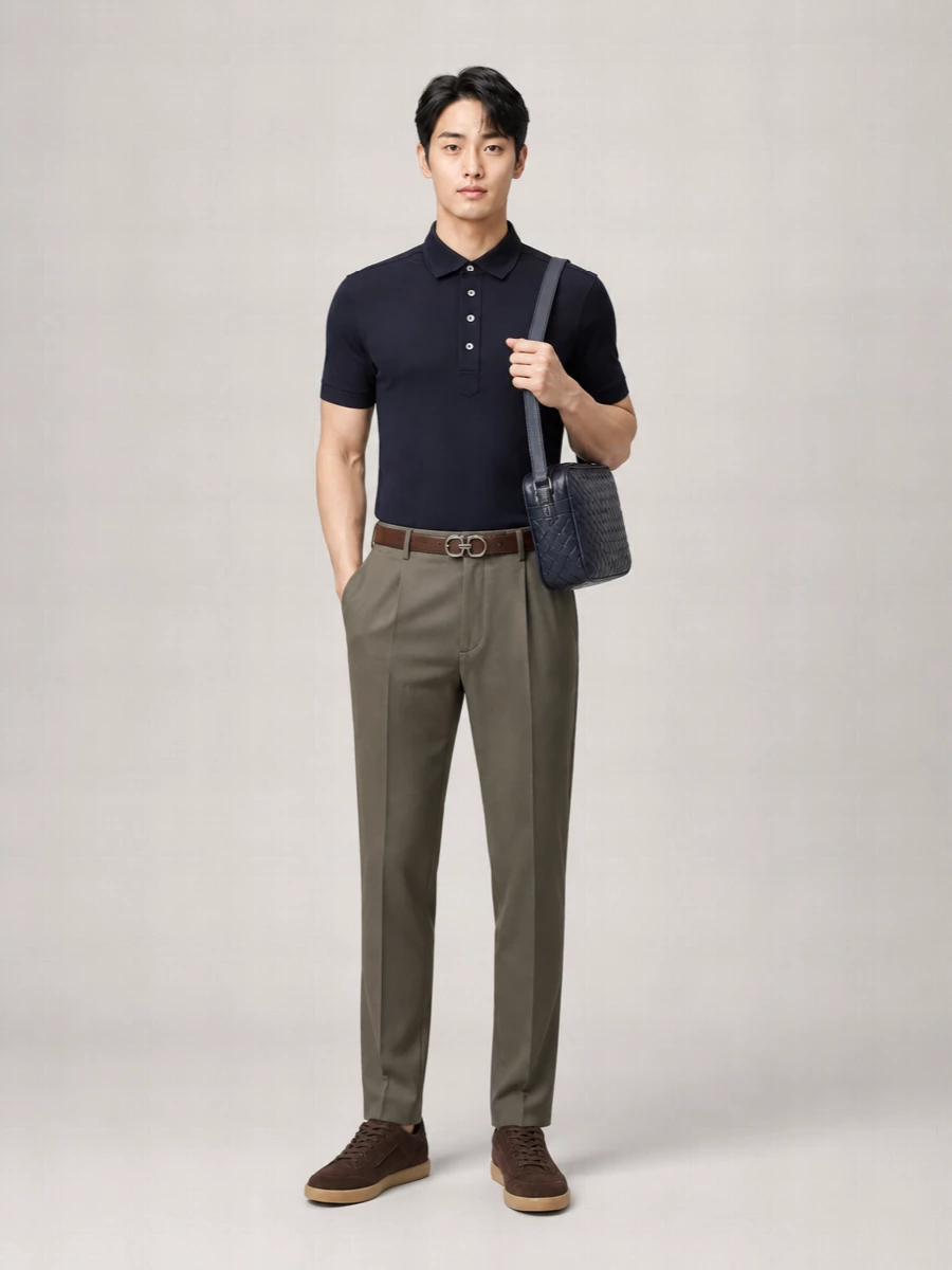 Zegna Silk Polo Shirt