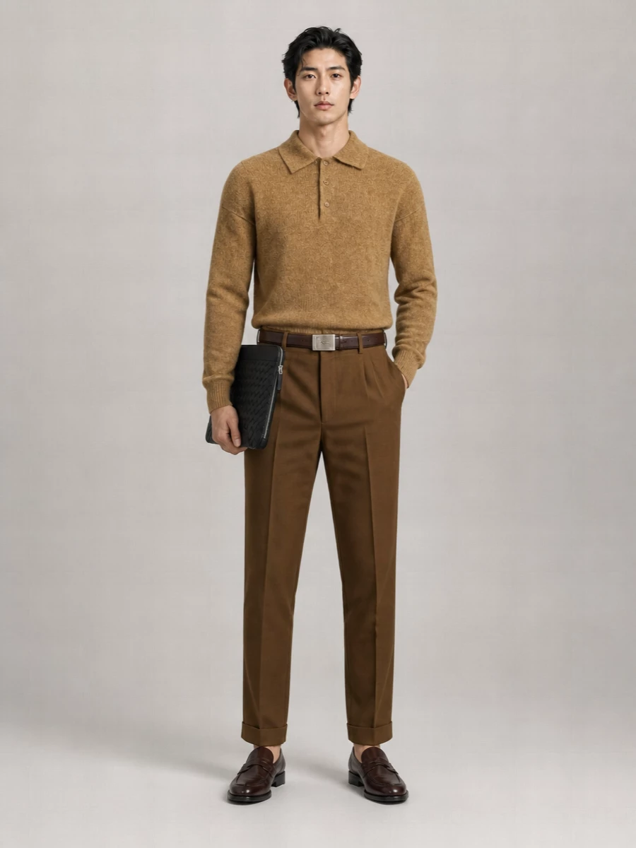 Ami Paris Wool Tailored Trousers