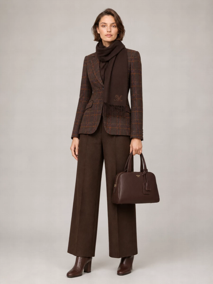 Max Mara embroidered virgin wool blend blazer