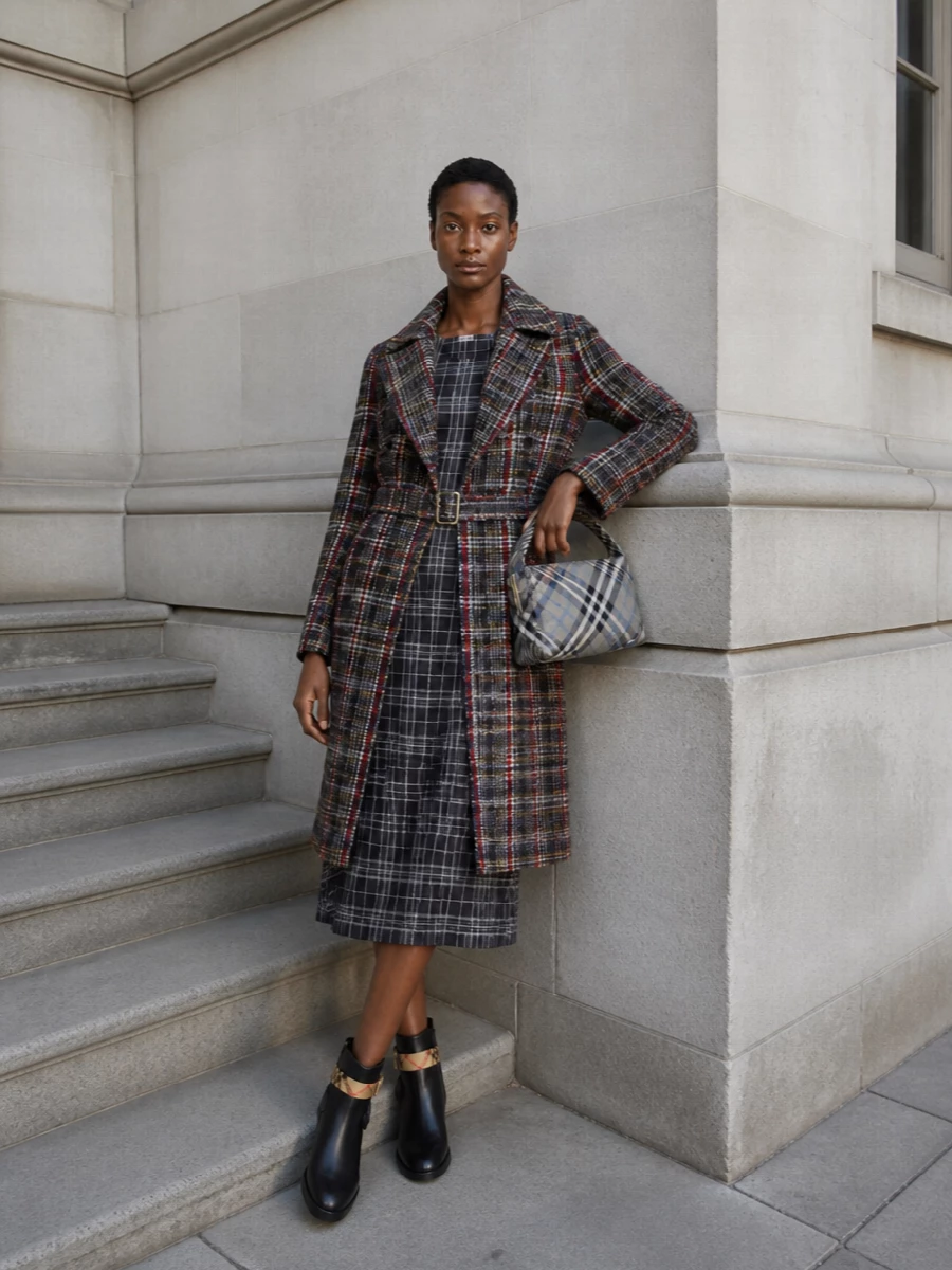 Missoni coat burberry plaid dress ankle boots