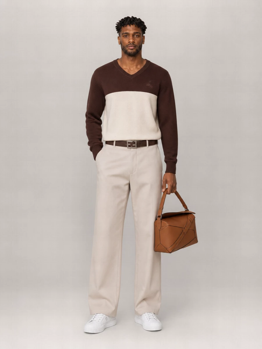Fendi Striped Cotton Polo Shirt