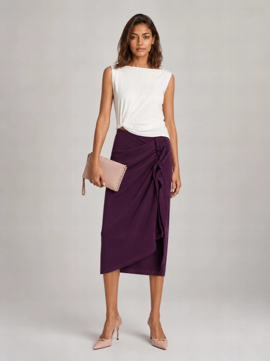 Dries Van Noten Cotton Asymmetric Skirt