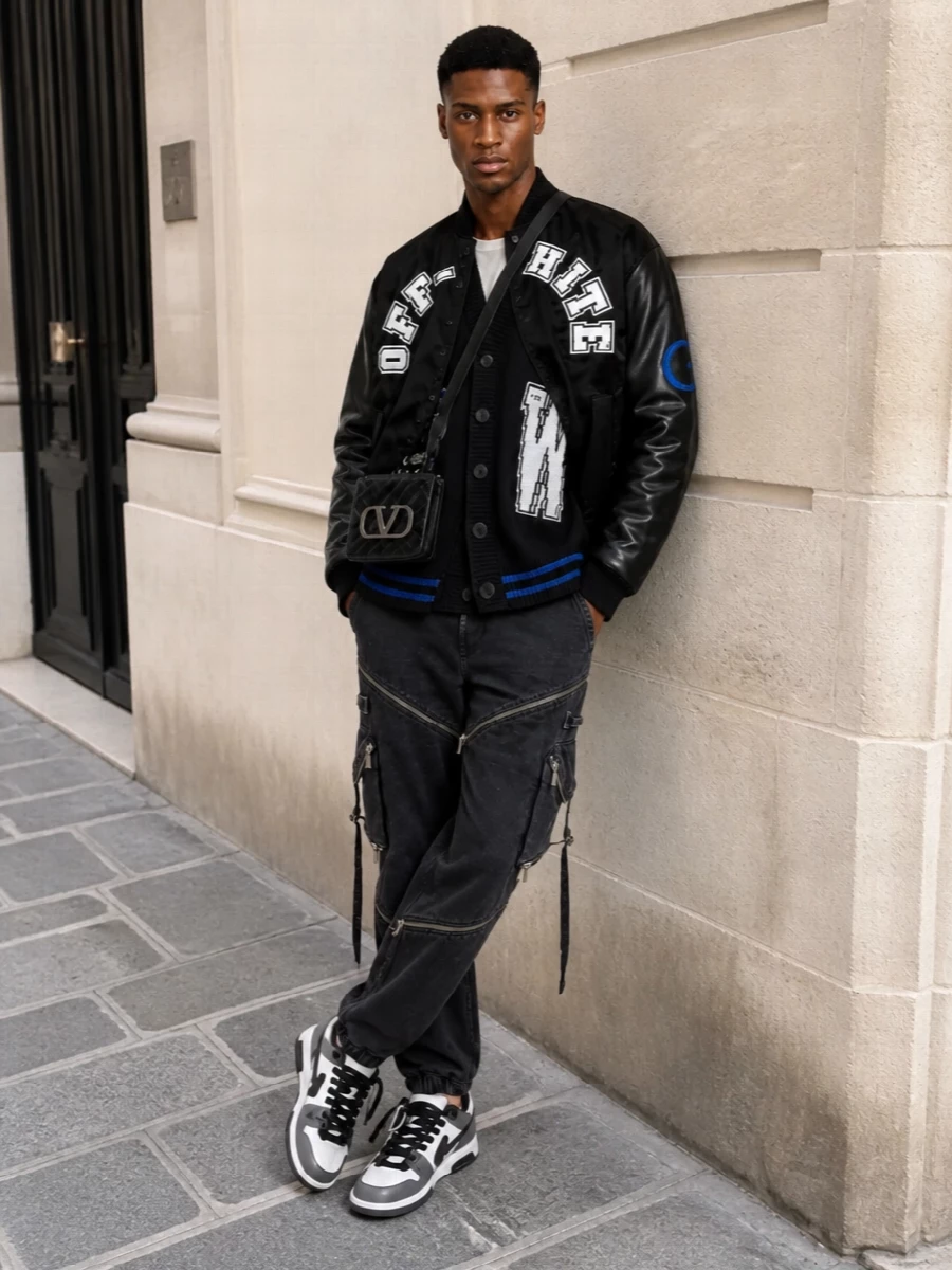 Off white bomber cargos valentino crossbody