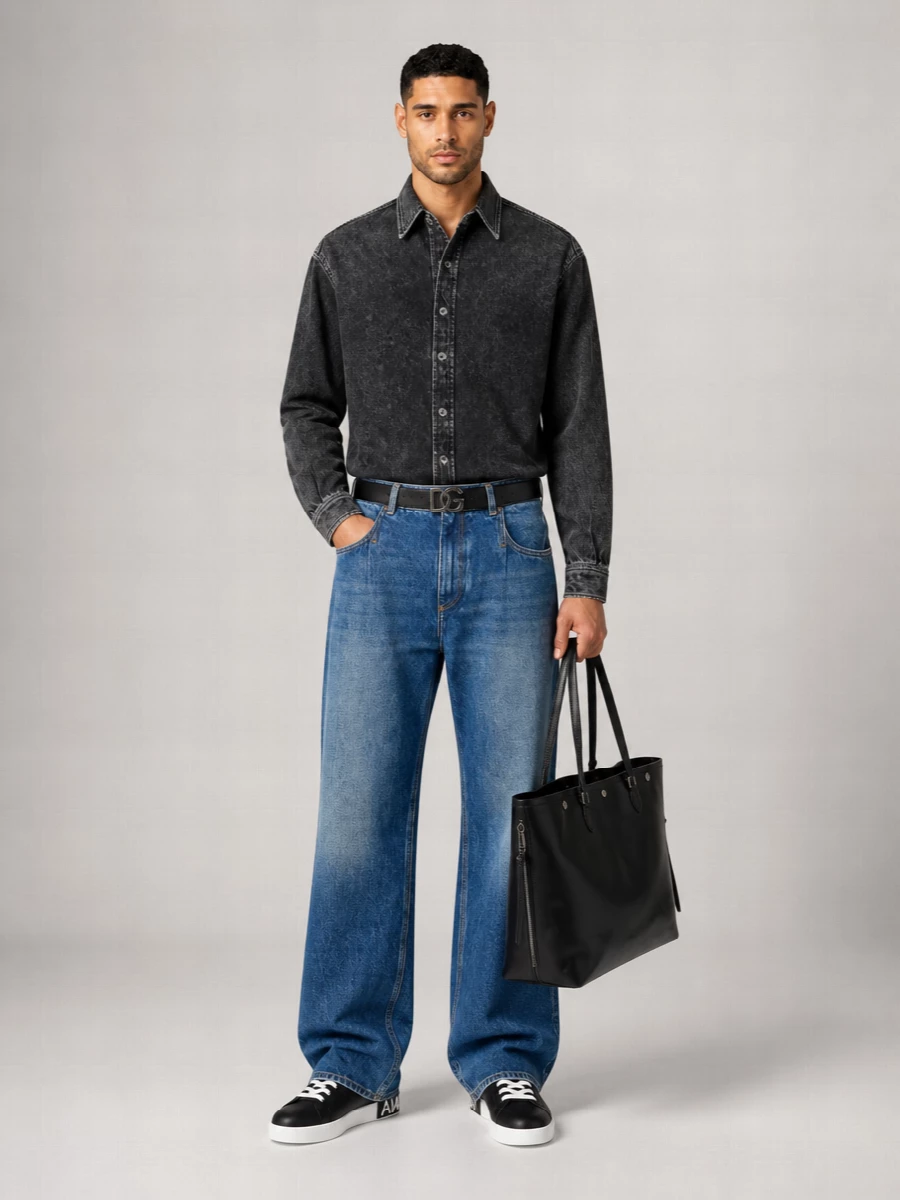 Dolce&Gabbana Denim Wide-Leg Jeans