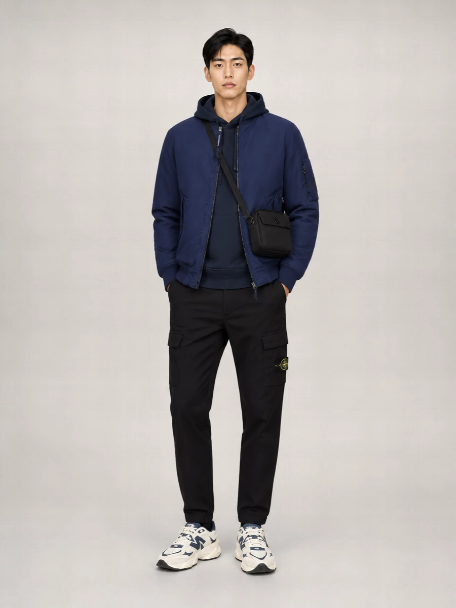 New Balance Calf Leather Panelled Low-Top Sneakers