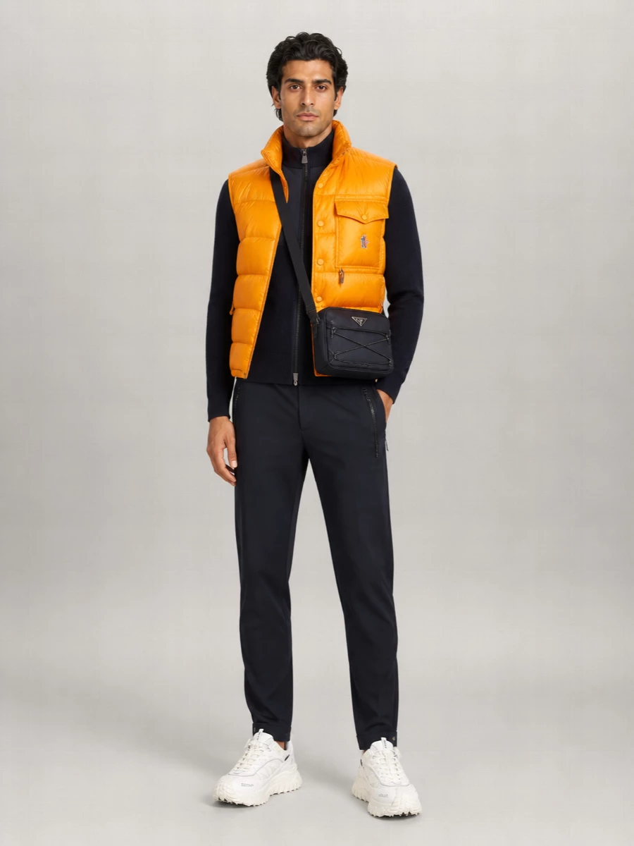 Moncler Grenoble Down Quilted Sleeveless Puffer Jacket