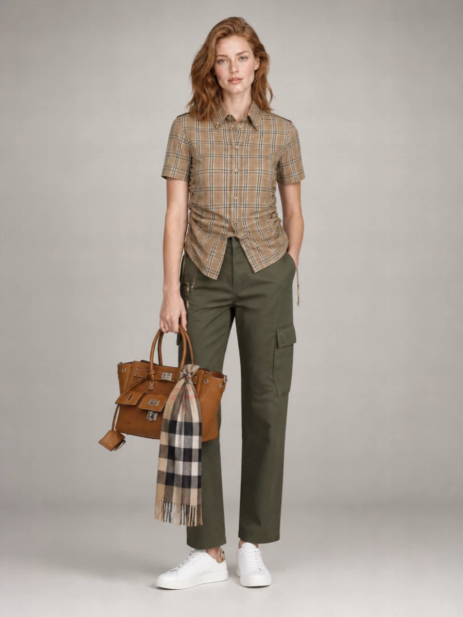 Burberry Cotton Relaxed-Fit Cargo Trousers