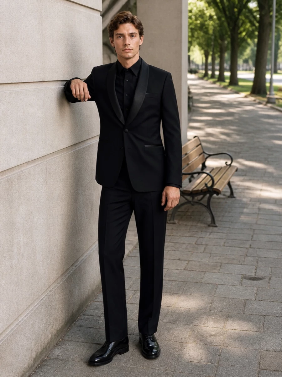 Tom ford black tuxedo dries van noten shoes