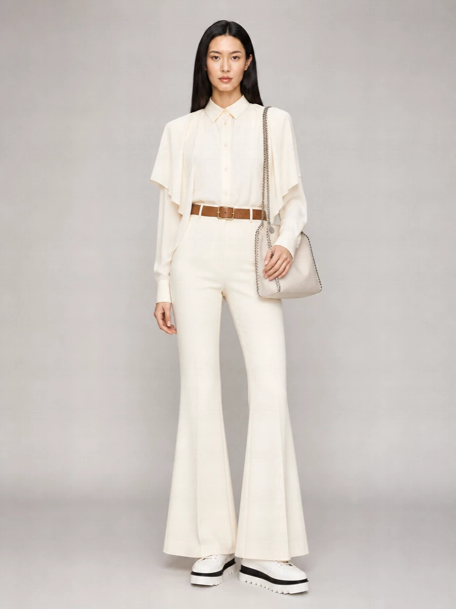 Stella Mccartney Wool Flared Trousers