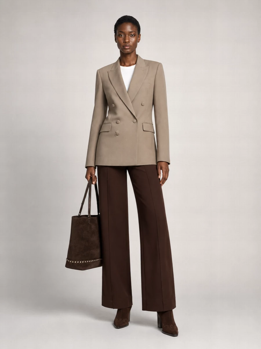 Valentino Suede Rockstud Medium Tote Bag