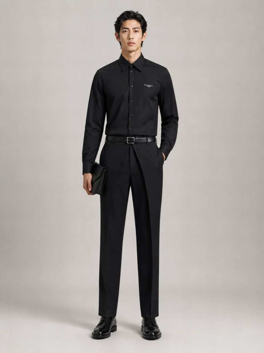 Givenchy Embroidered Cotton Poplin Shirt