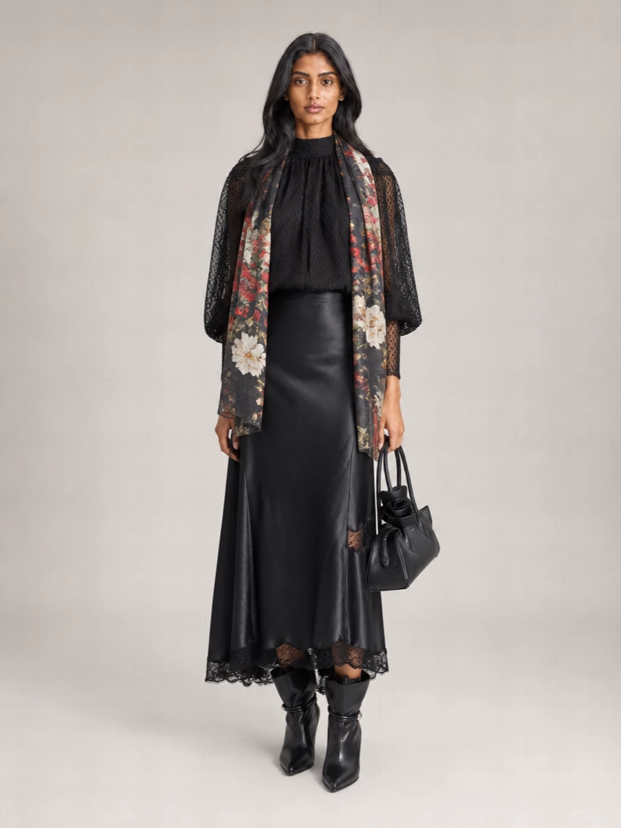 Magda Butrym Floral Detail Shoulder Bag With Top Handle
