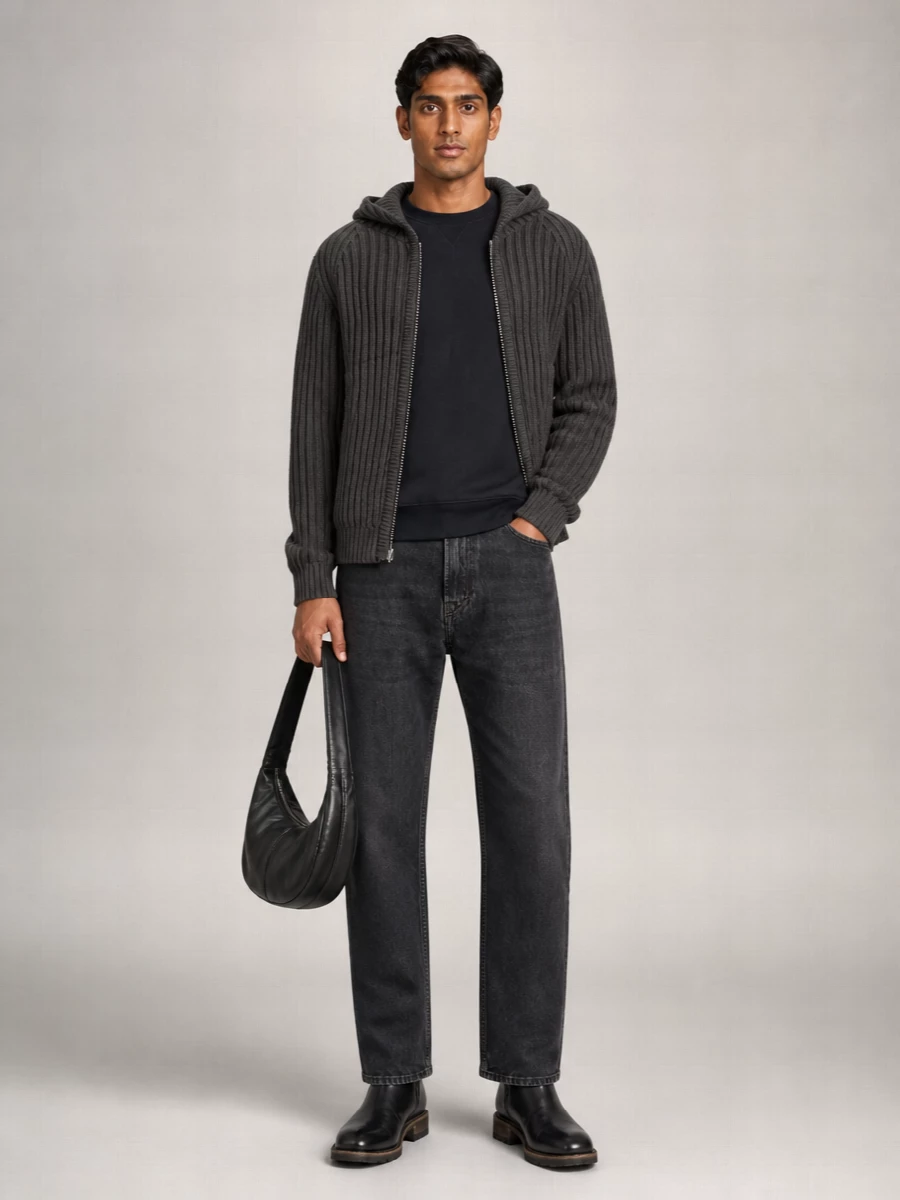 Our Legacy merino wool hooded jacket