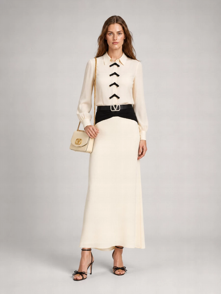 Valentino Garavani Silk Bow Blouse