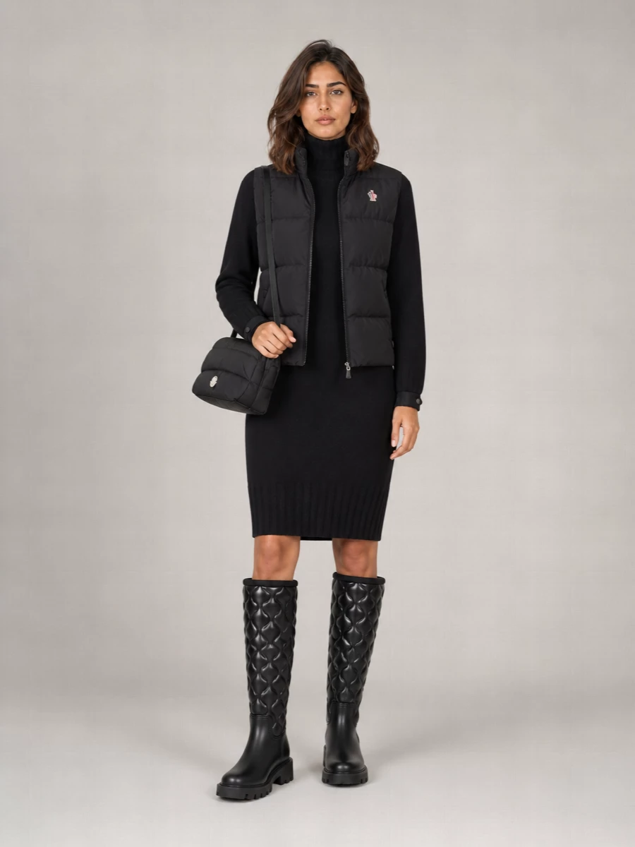 Moncler Grenoble polartec padded zip-up cardigan