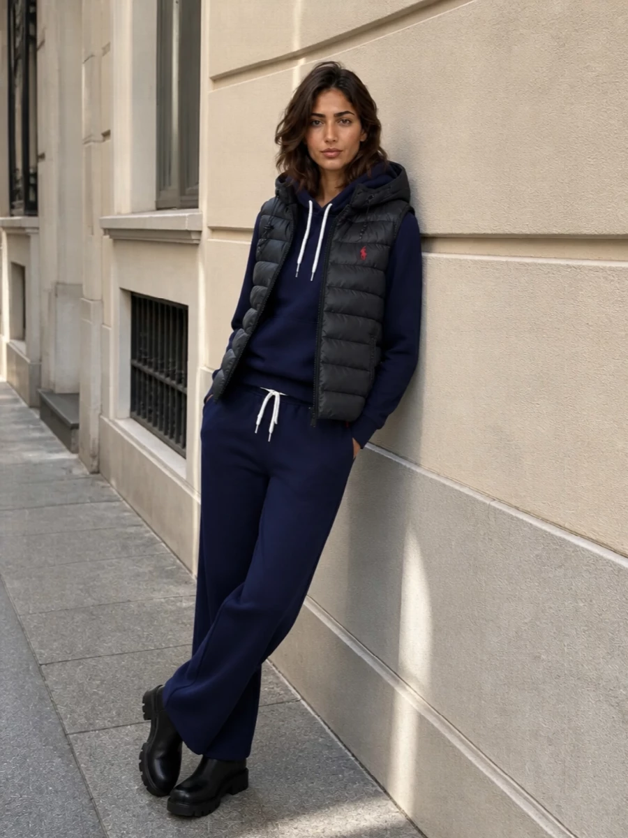 Polo ralph lauren gilet navy hoodie track pants